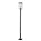 Z-Lite Nuri 1 Light Outdoor Post Mounted Fixture, Black & Clear 596PHBS-536P-BK - alternate 3